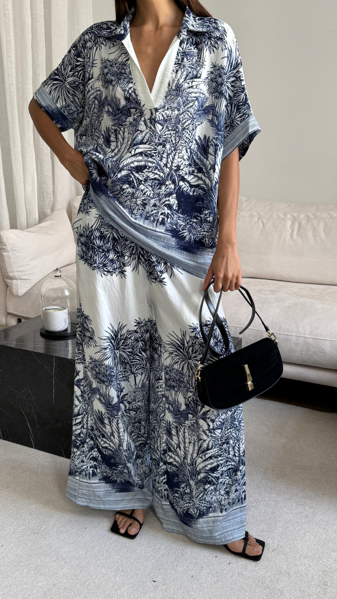 Stella Set - Indigo Blue Print