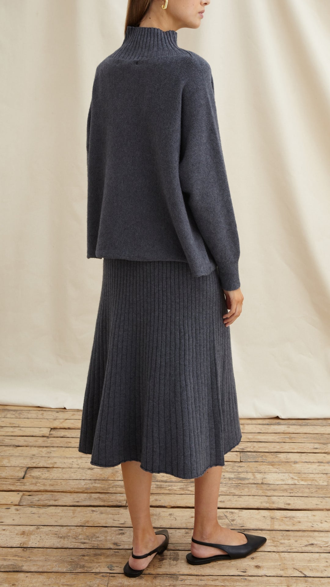 ALMA SWEATER - ANTHRACITE