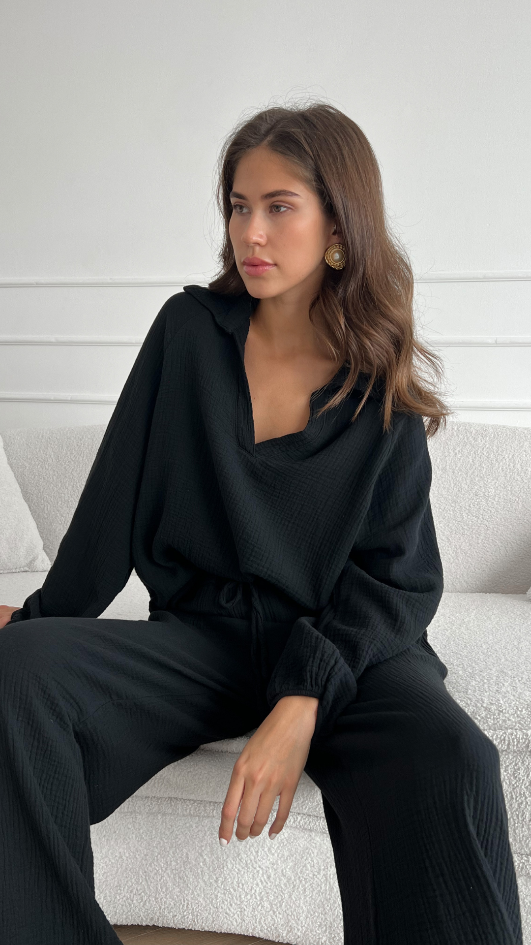 Selina Cotton Set - Black