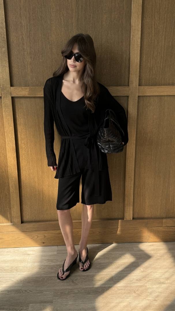 Faye Knit Bermuda - Black