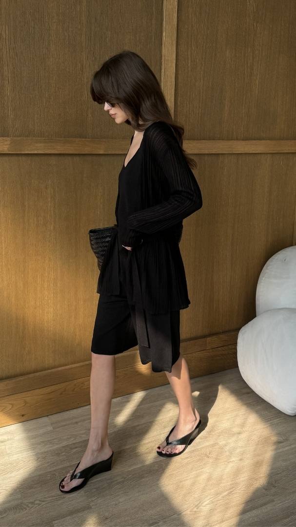 Faye Knit Bermuda - Black