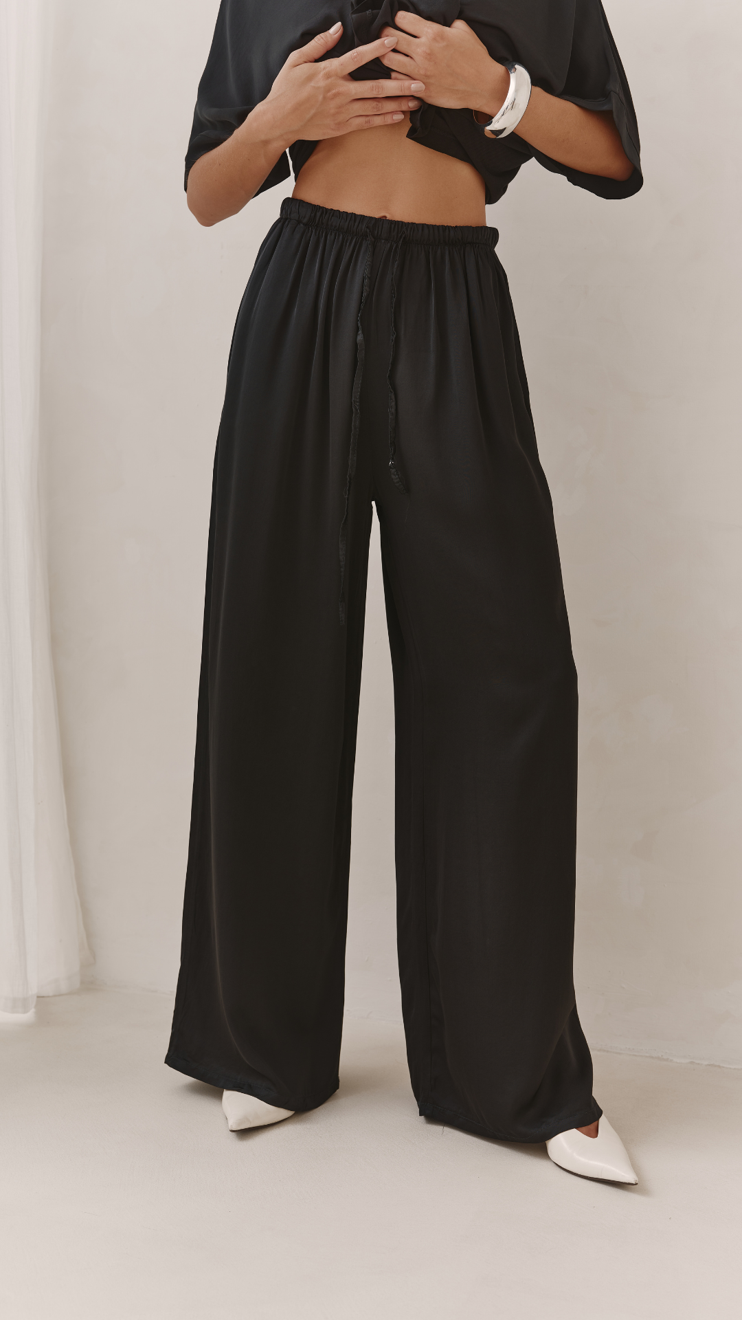 Parker Satin Set - Black