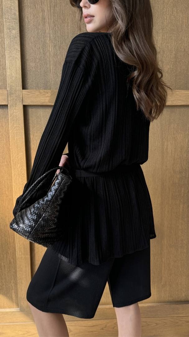 Faye Knit Bermuda - Black