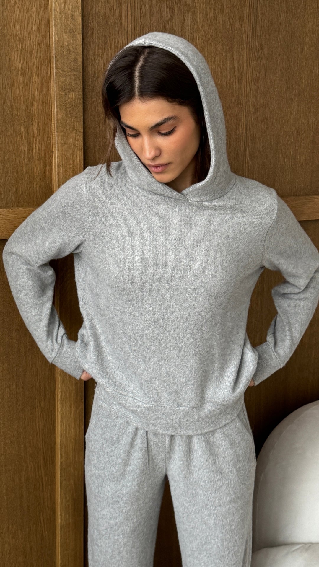 Cara Lounge Knit Set - Grey