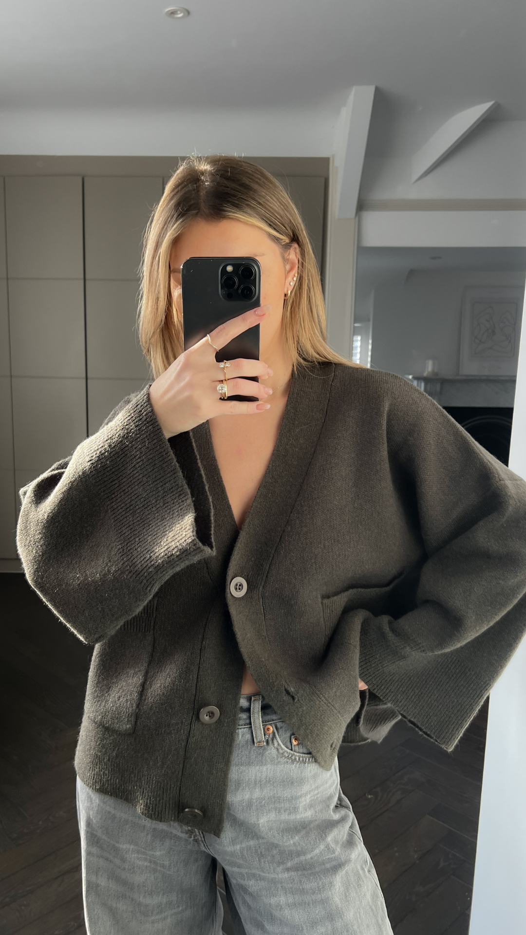 Cassandra Cardigan - Dark Khaki