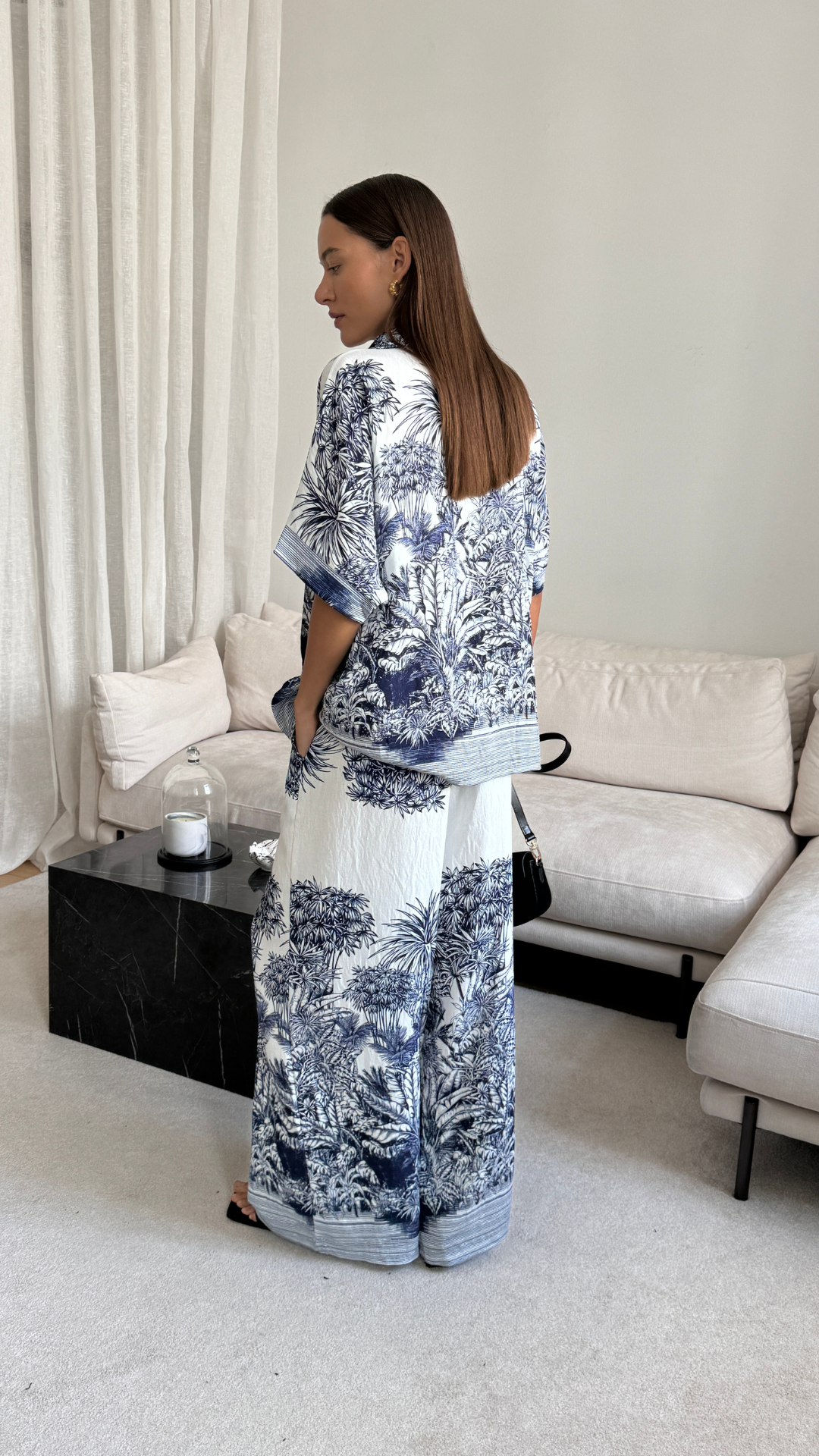Stella Set - Indigo Blue Print