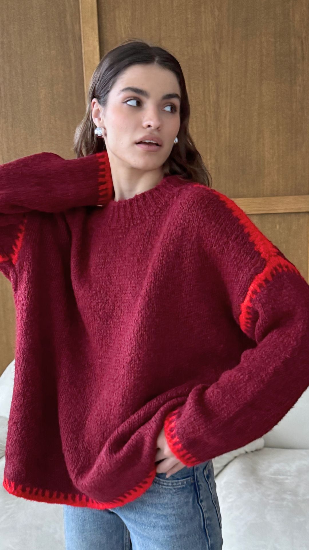 Cleo Jumper - Bordeaux