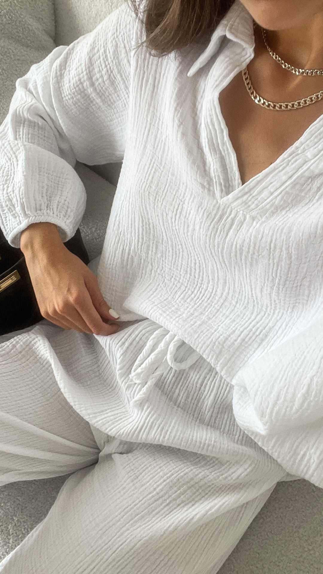 Selina Cotton Set - White