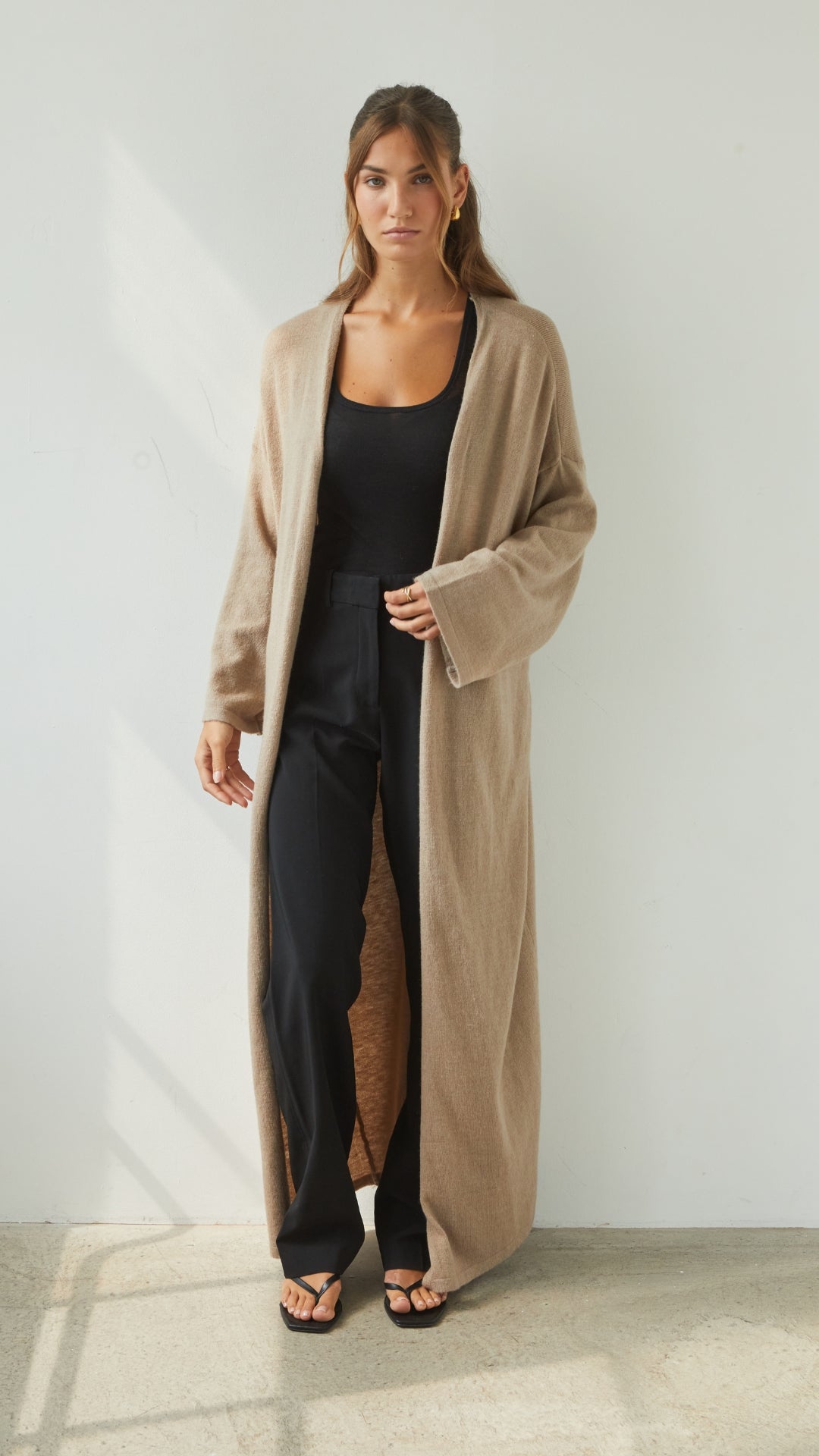 Sierra Long Cardigan - Dove Grey