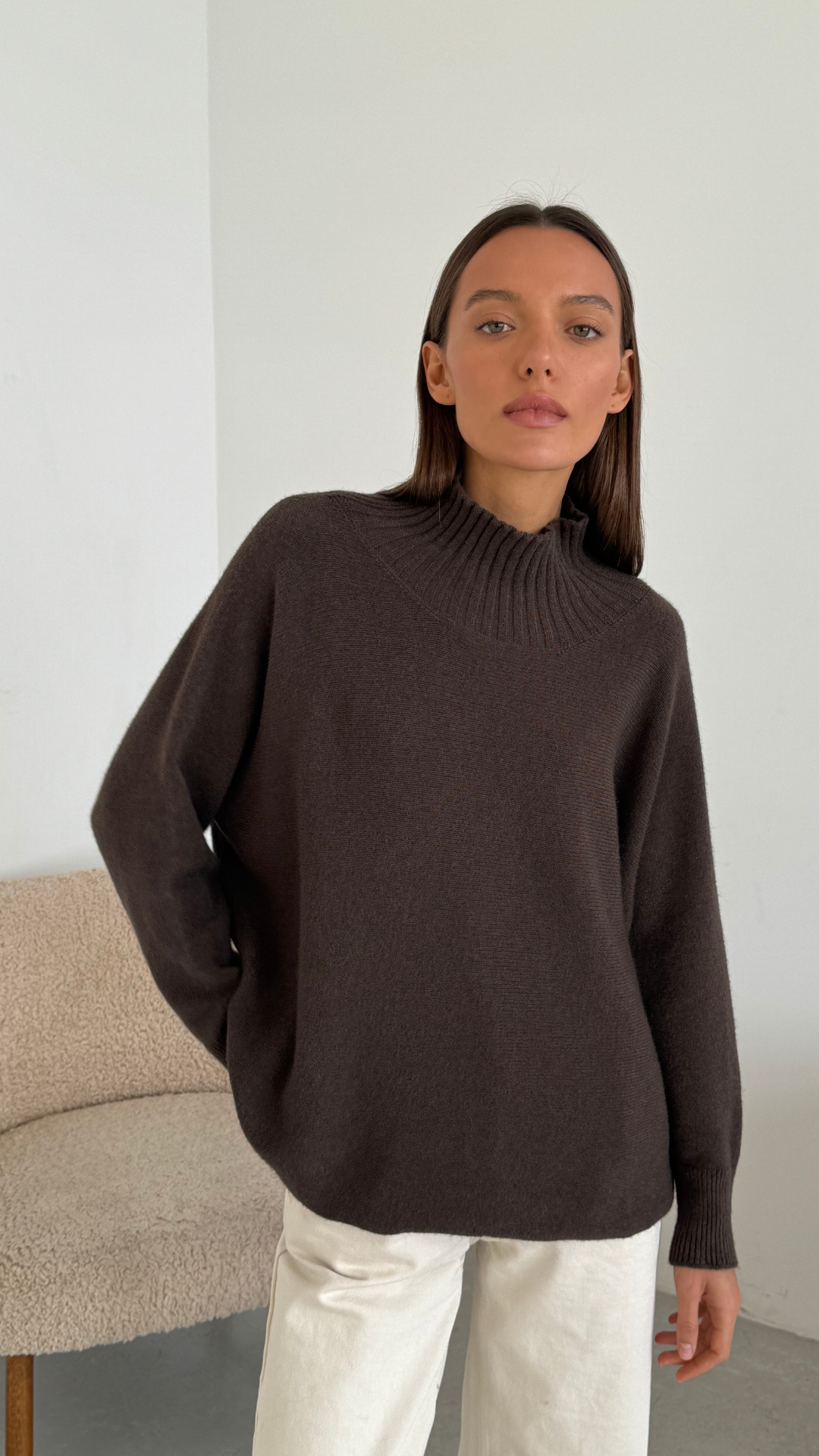 Alma Sweater - Dark Espresso