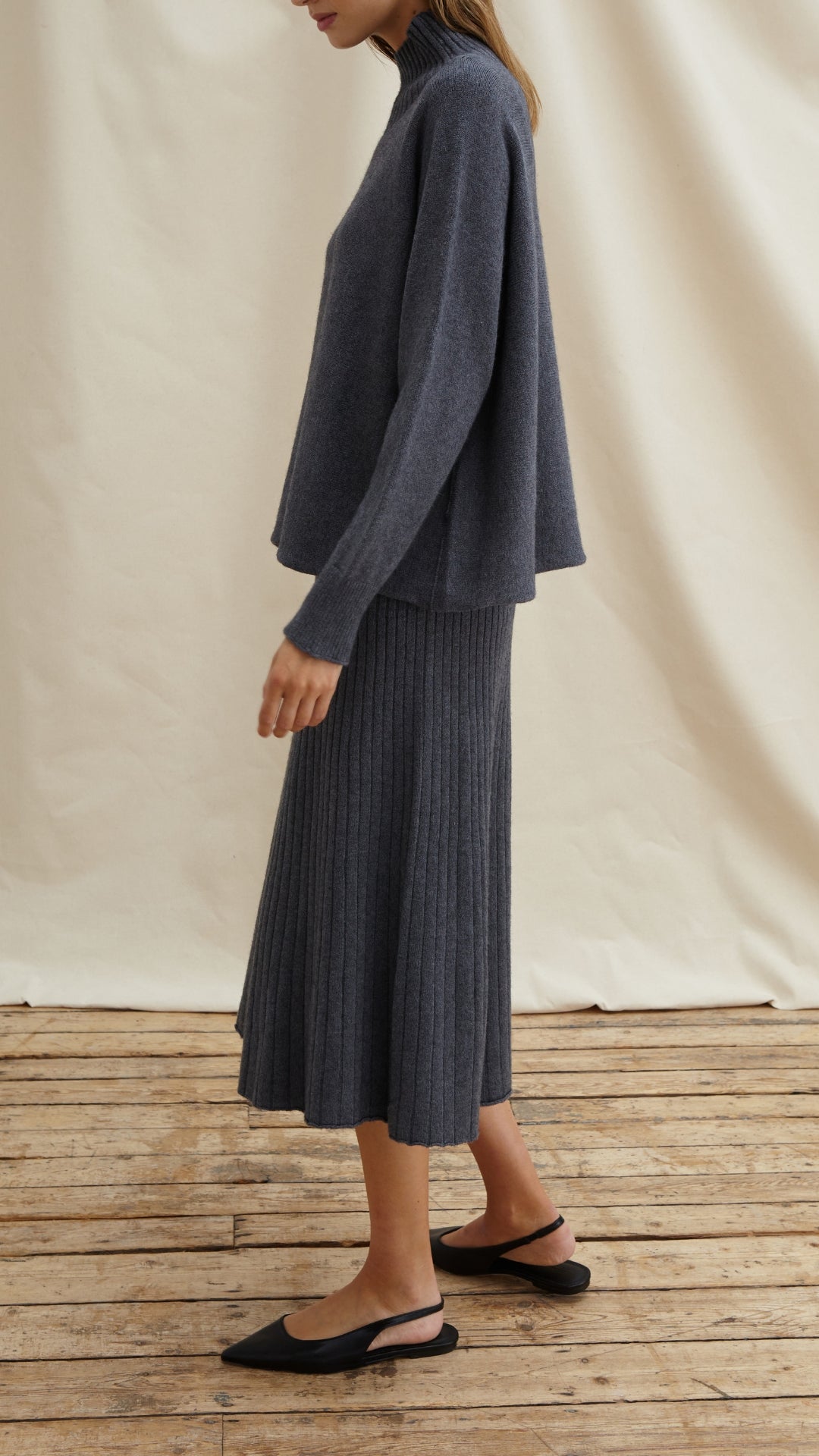 ALMA SWEATER - ANTHRACITE