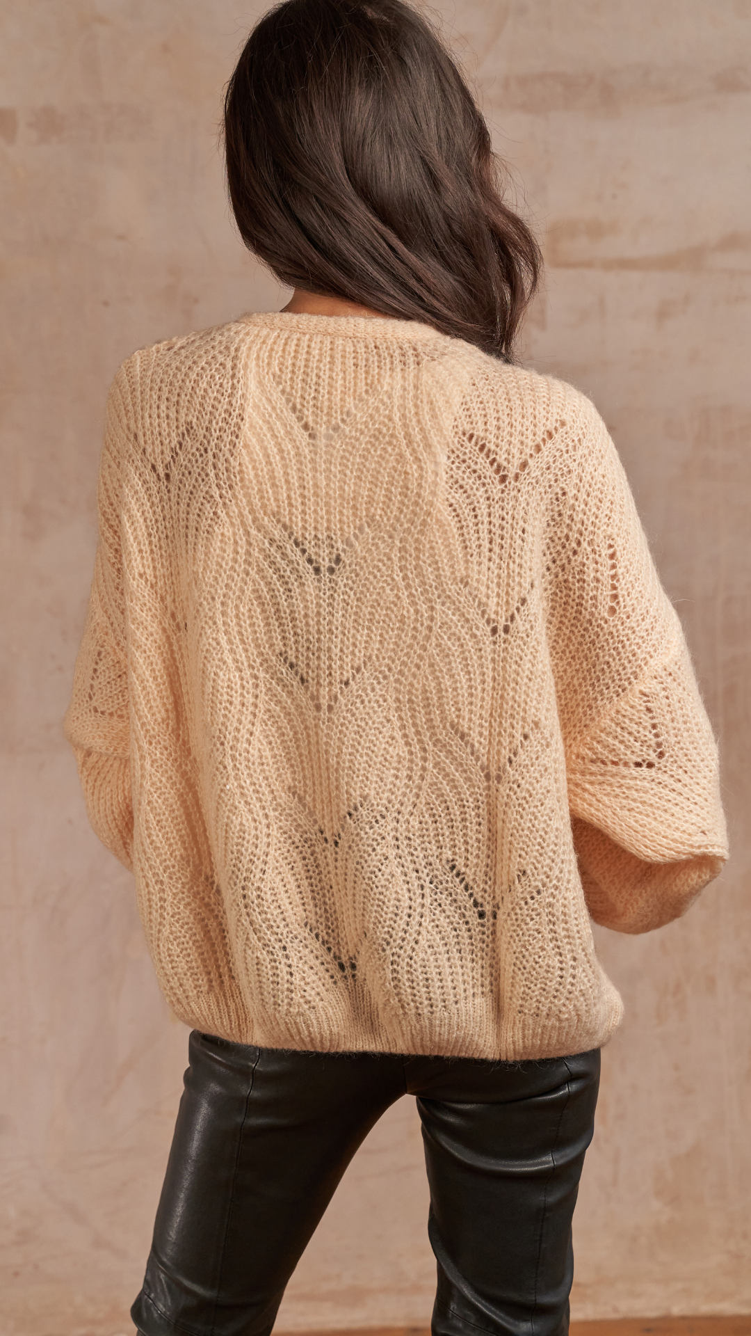 Miley Cardigan - Iced Peach