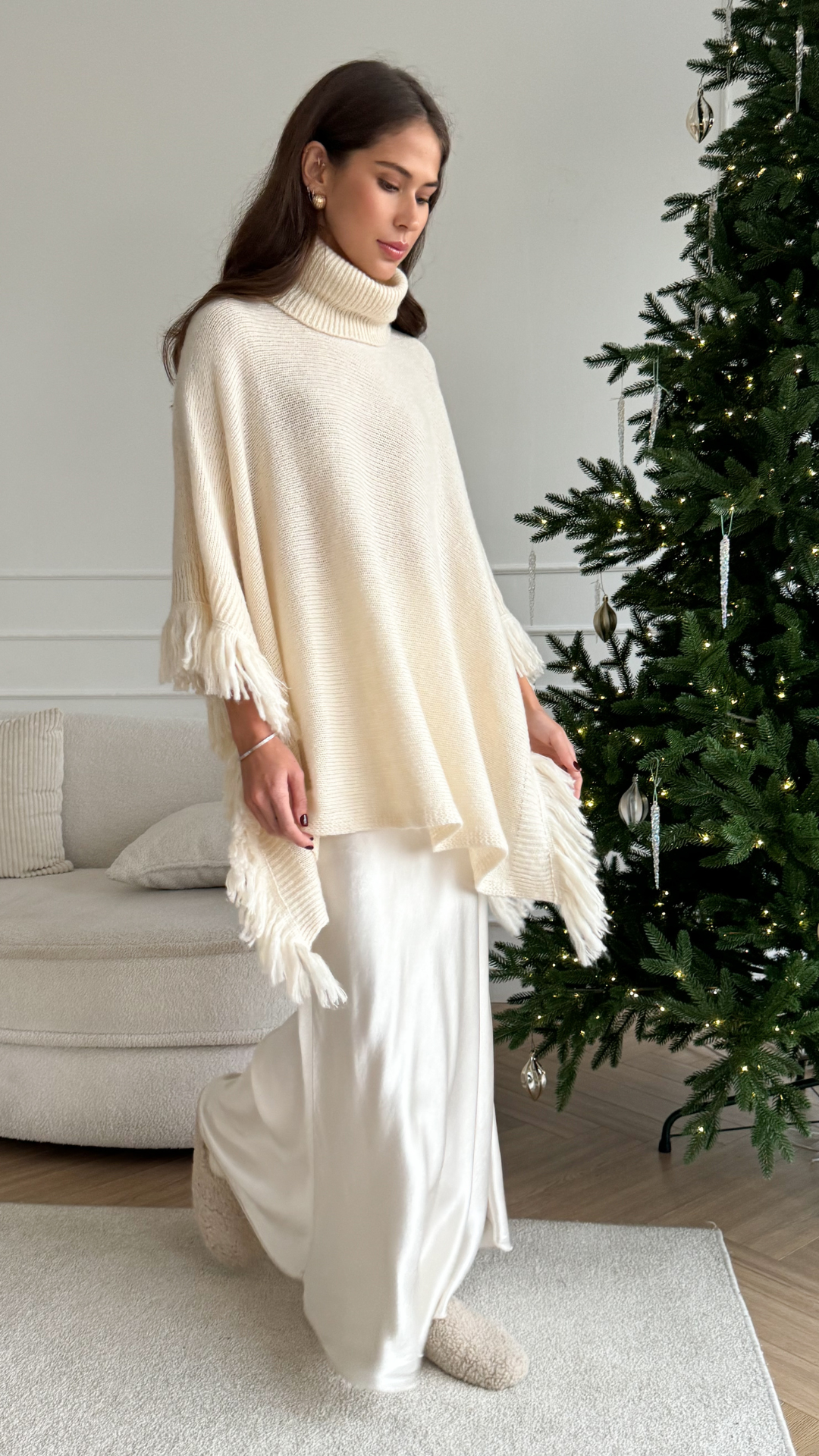 Pearl Poncho - Cloud