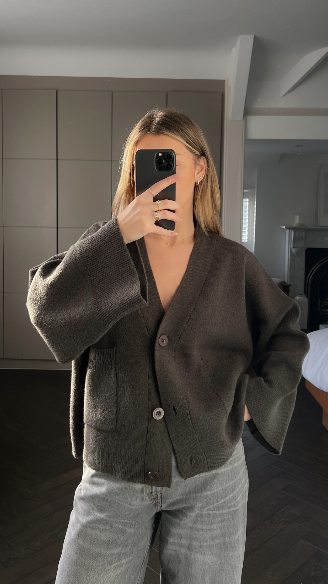Cassandra Cardigan - Dark Khaki