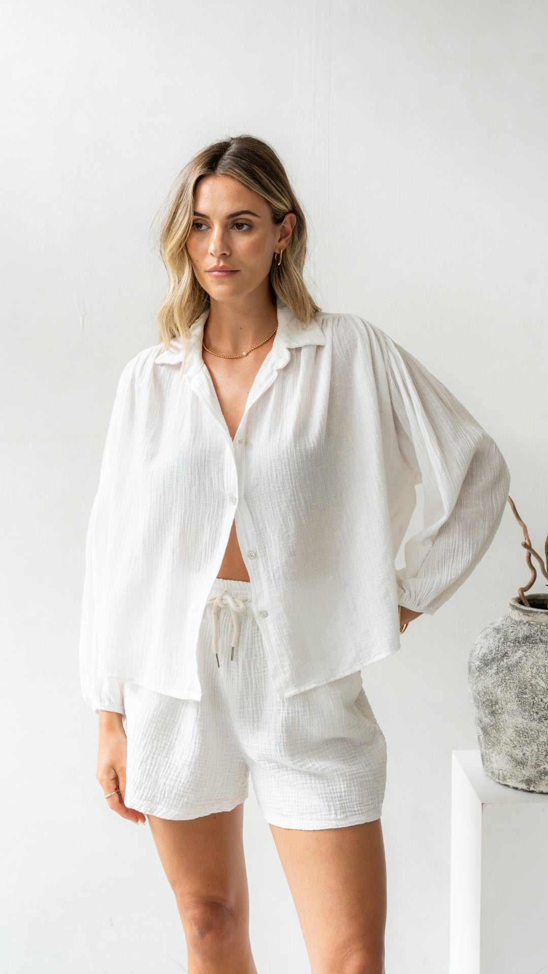 Anais Shorts - White