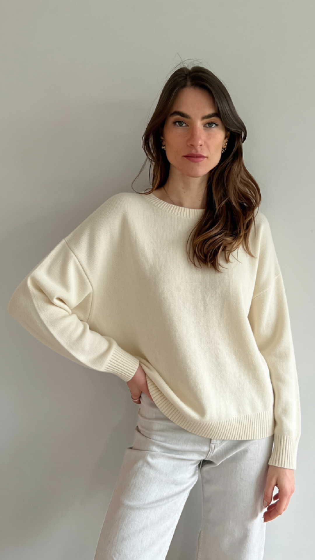 CADEE CASHMERE SWEATER - IVORY