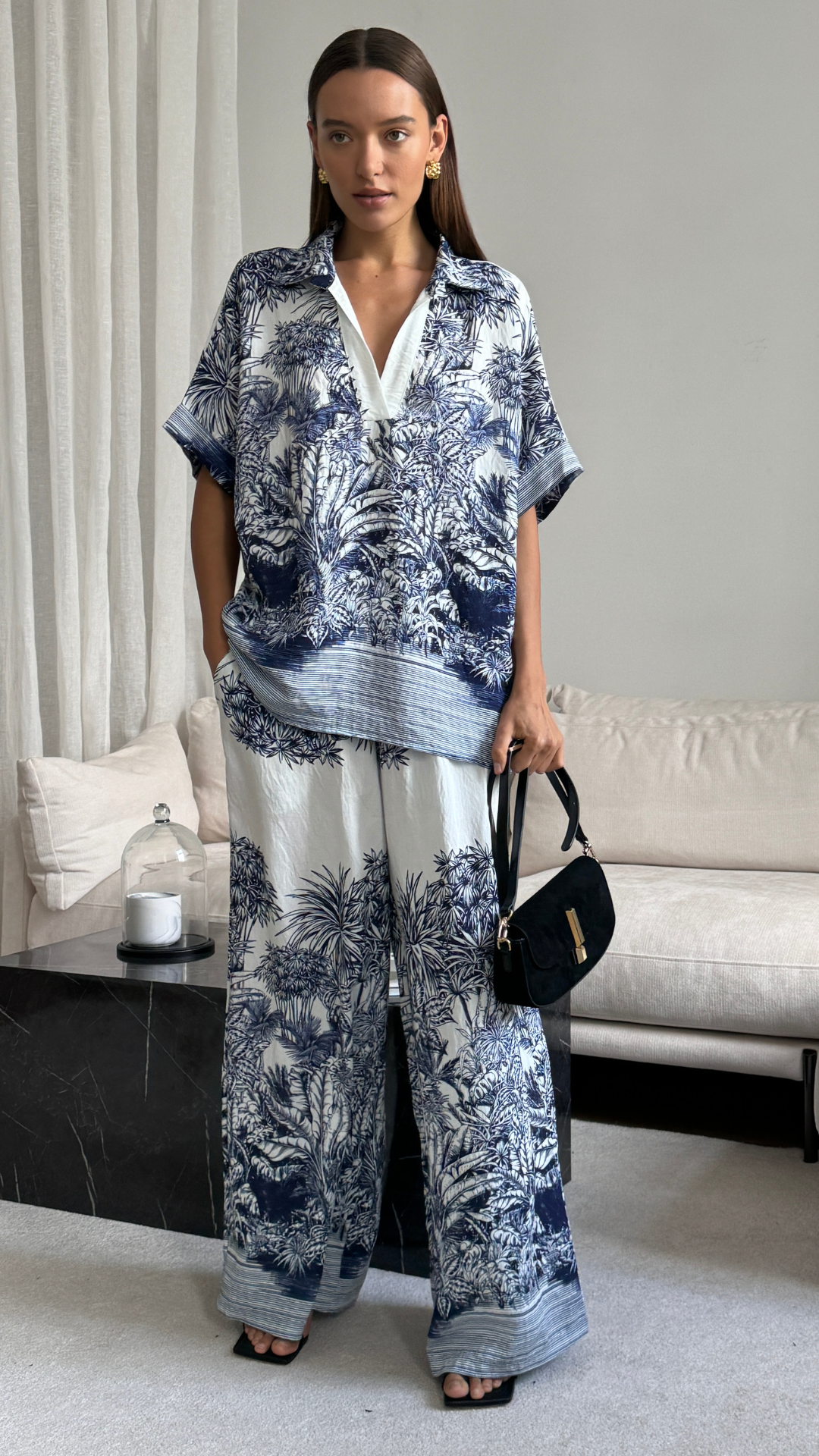 Stella Set - Indigo Blue Print