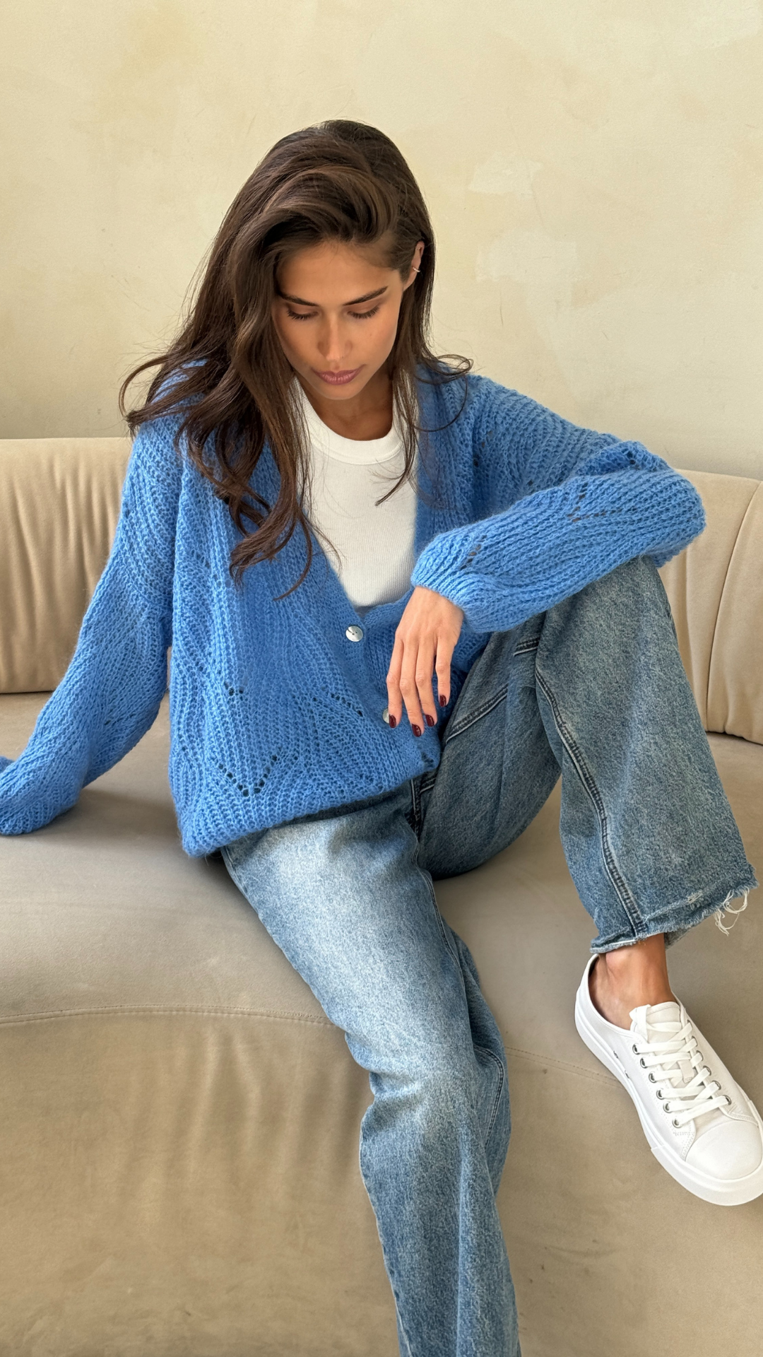 Miley Cardigan - Cornflower Blue