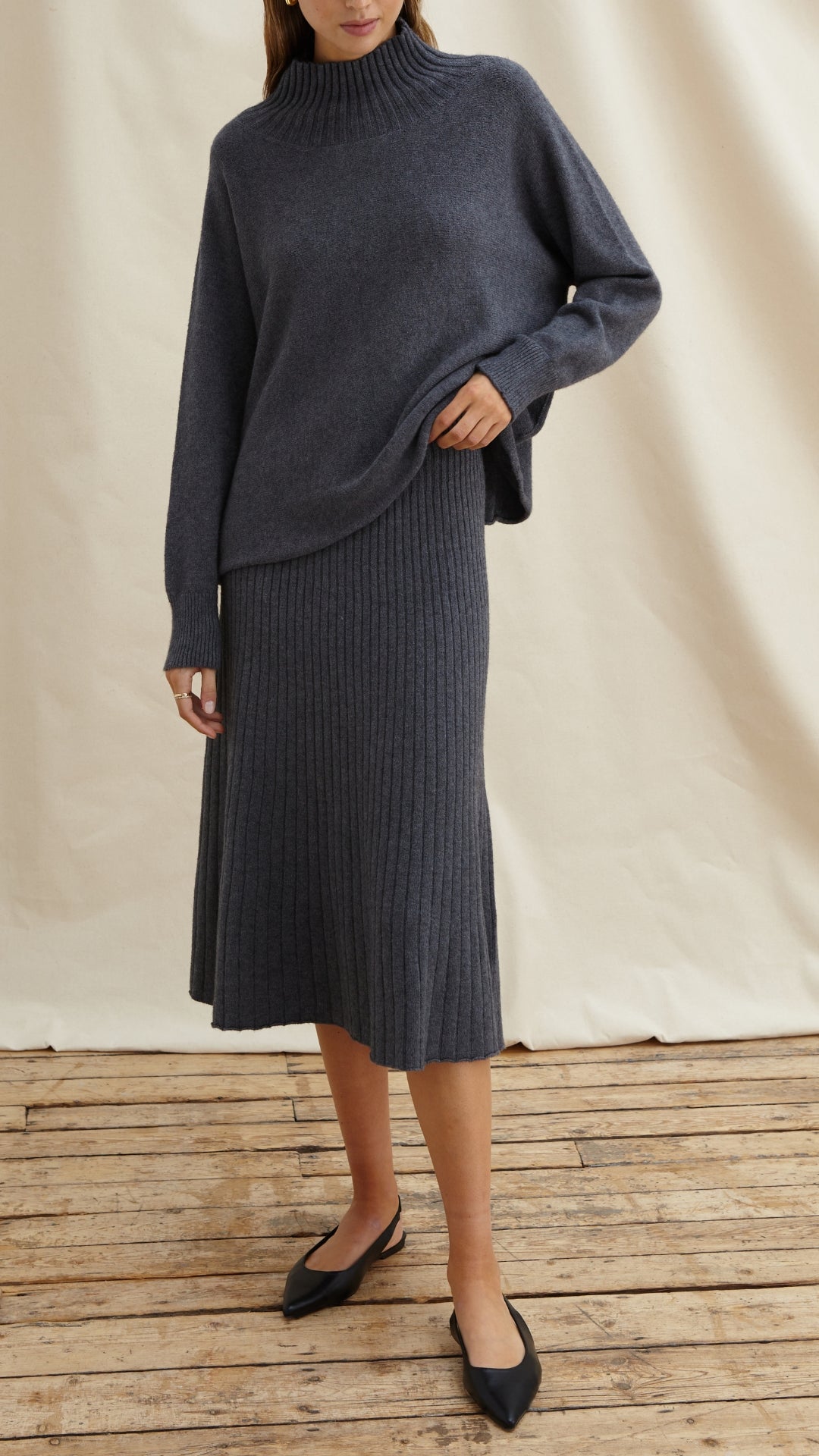 ALMA SWEATER - ANTHRACITE