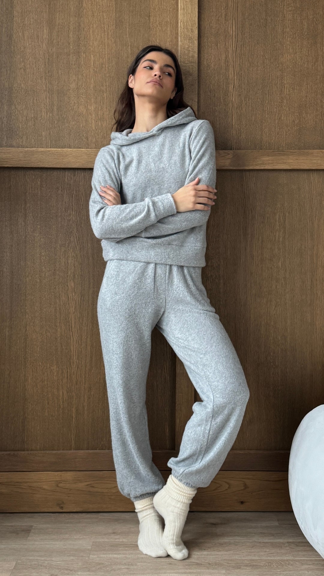 Cara Lounge Knit Set - Grey