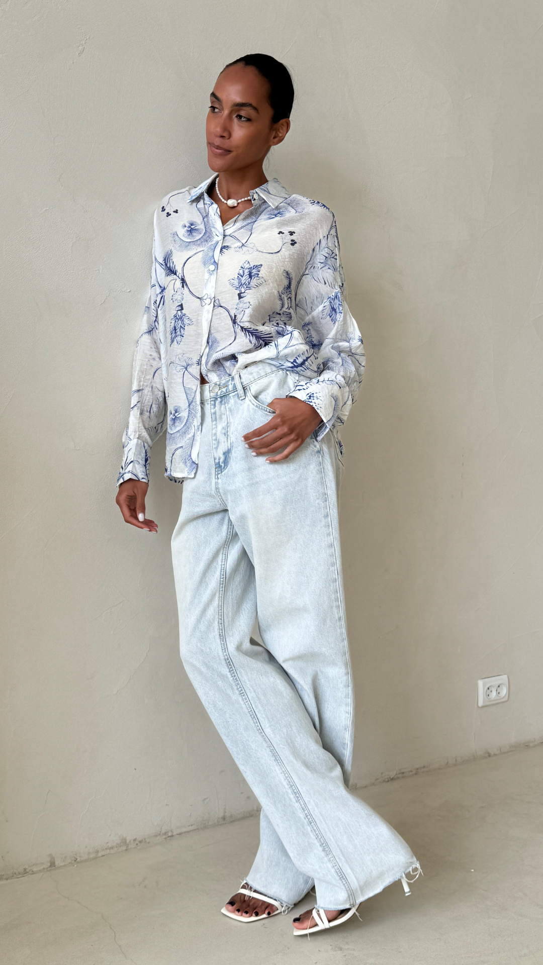 Maxine Shirt - Blue Print