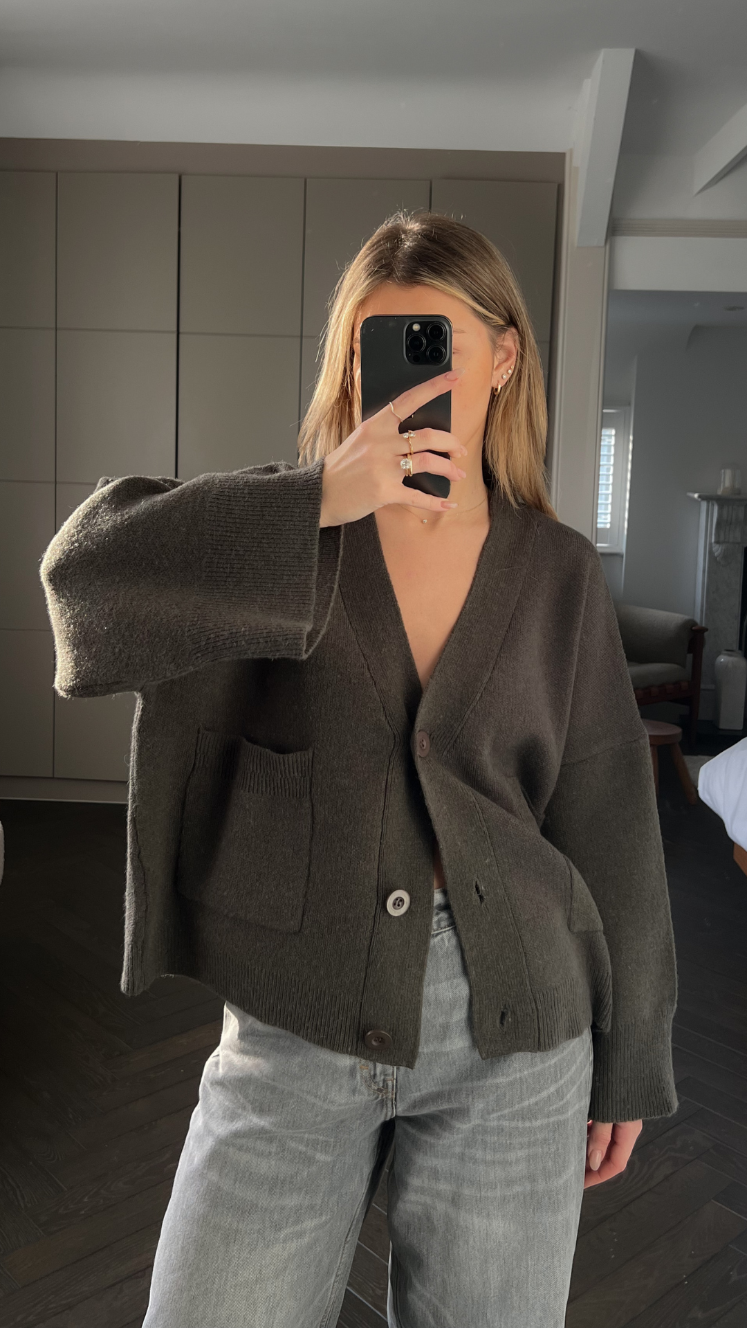 Cassandra Cardigan - Dark Khaki