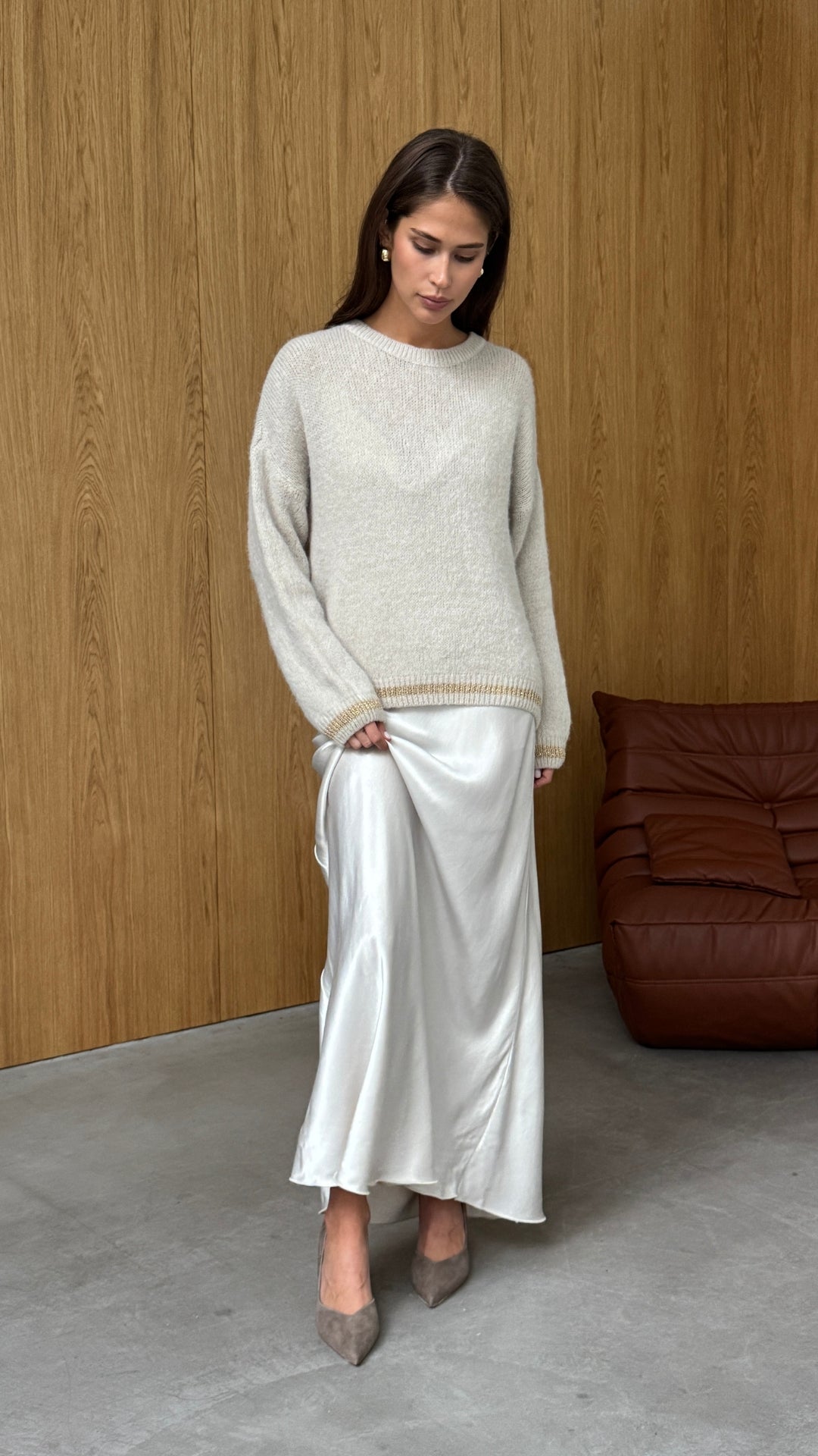 Noelle Sweater - Taupe