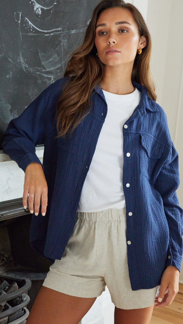 Antoneta Shirt - Deep Navy