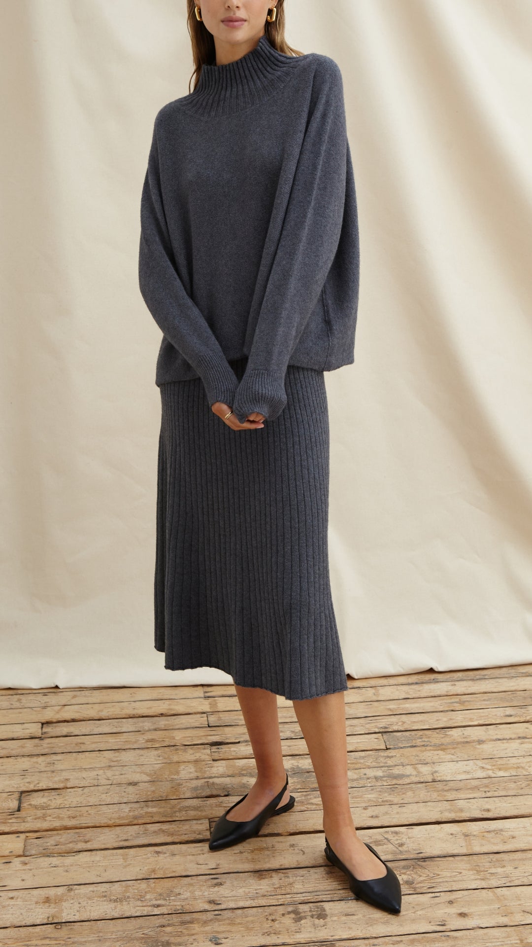 ALMA SWEATER - ANTHRACITE