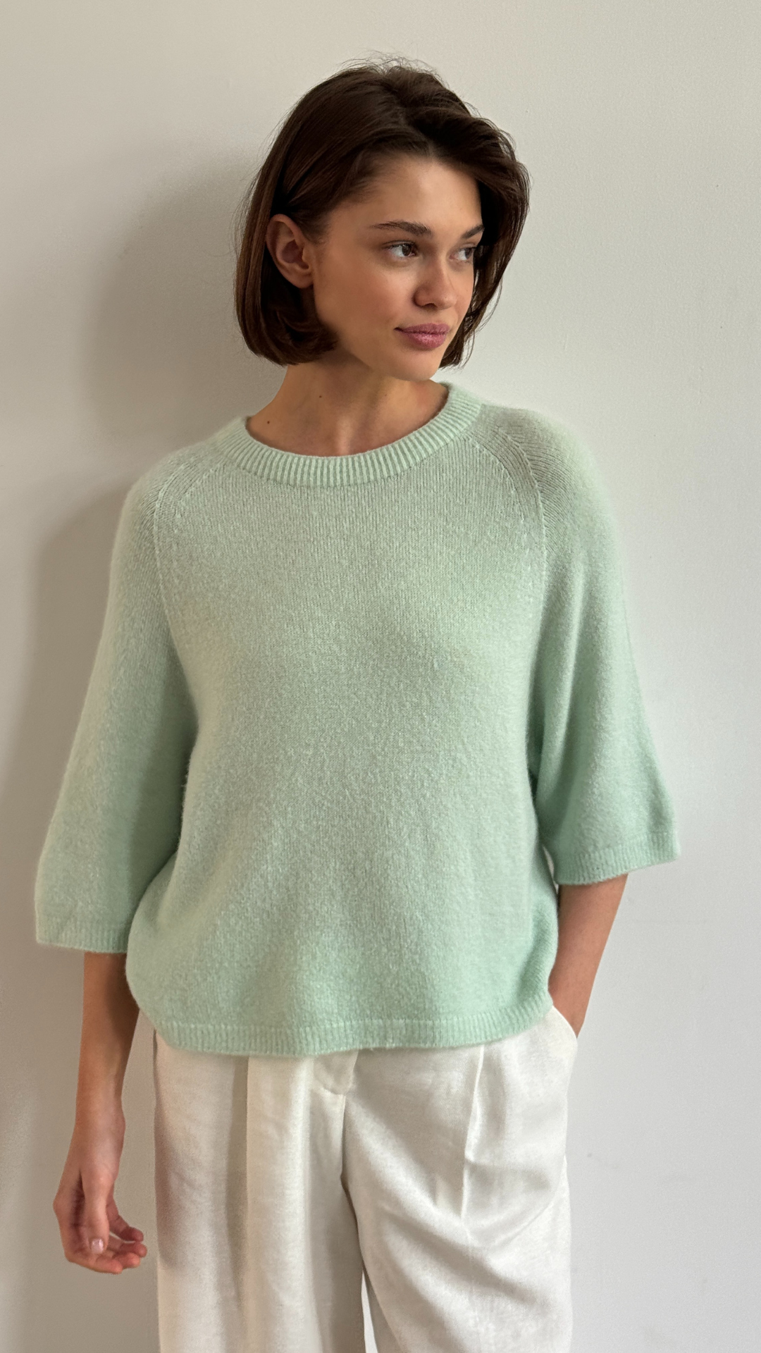 Piper Alpaca Knit - Mint
