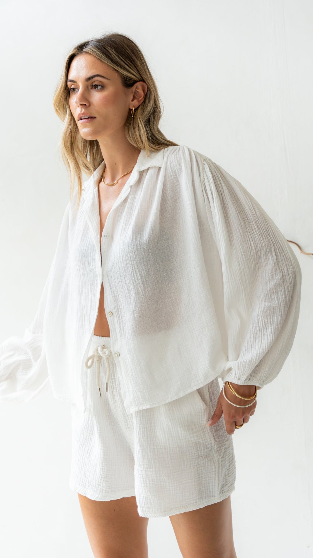 Anais Shorts - White