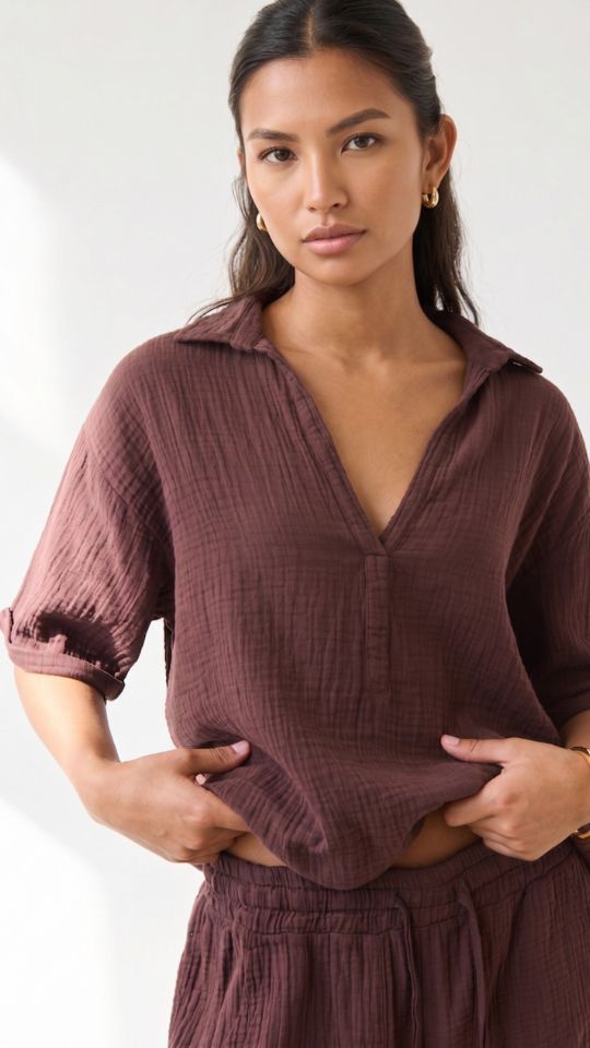 Mariana Shirt - Cocoa