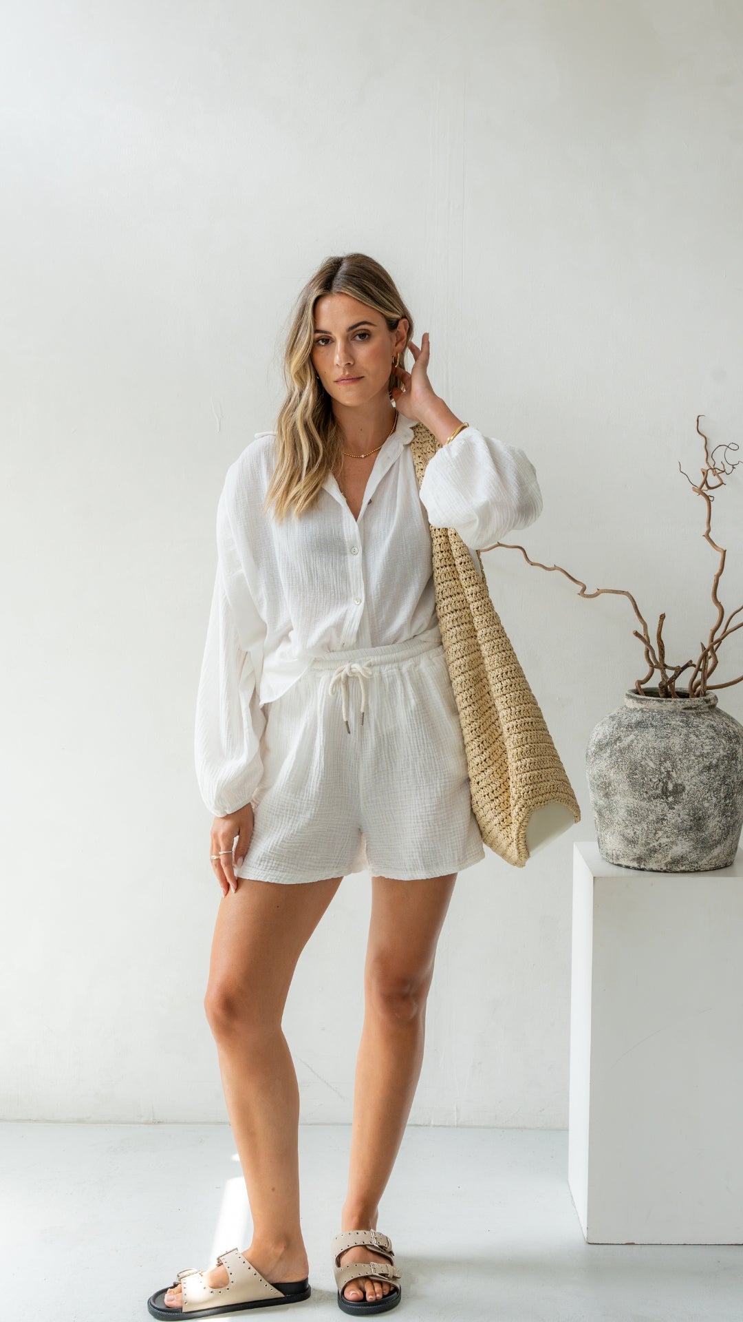 Anais Shorts - White