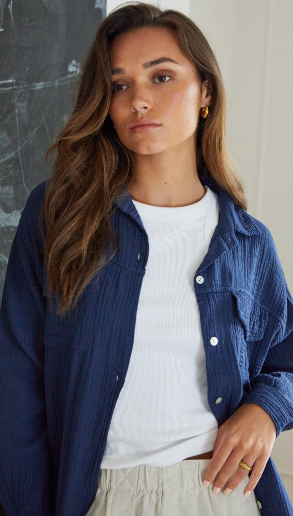 Antoneta Shirt - Deep Navy
