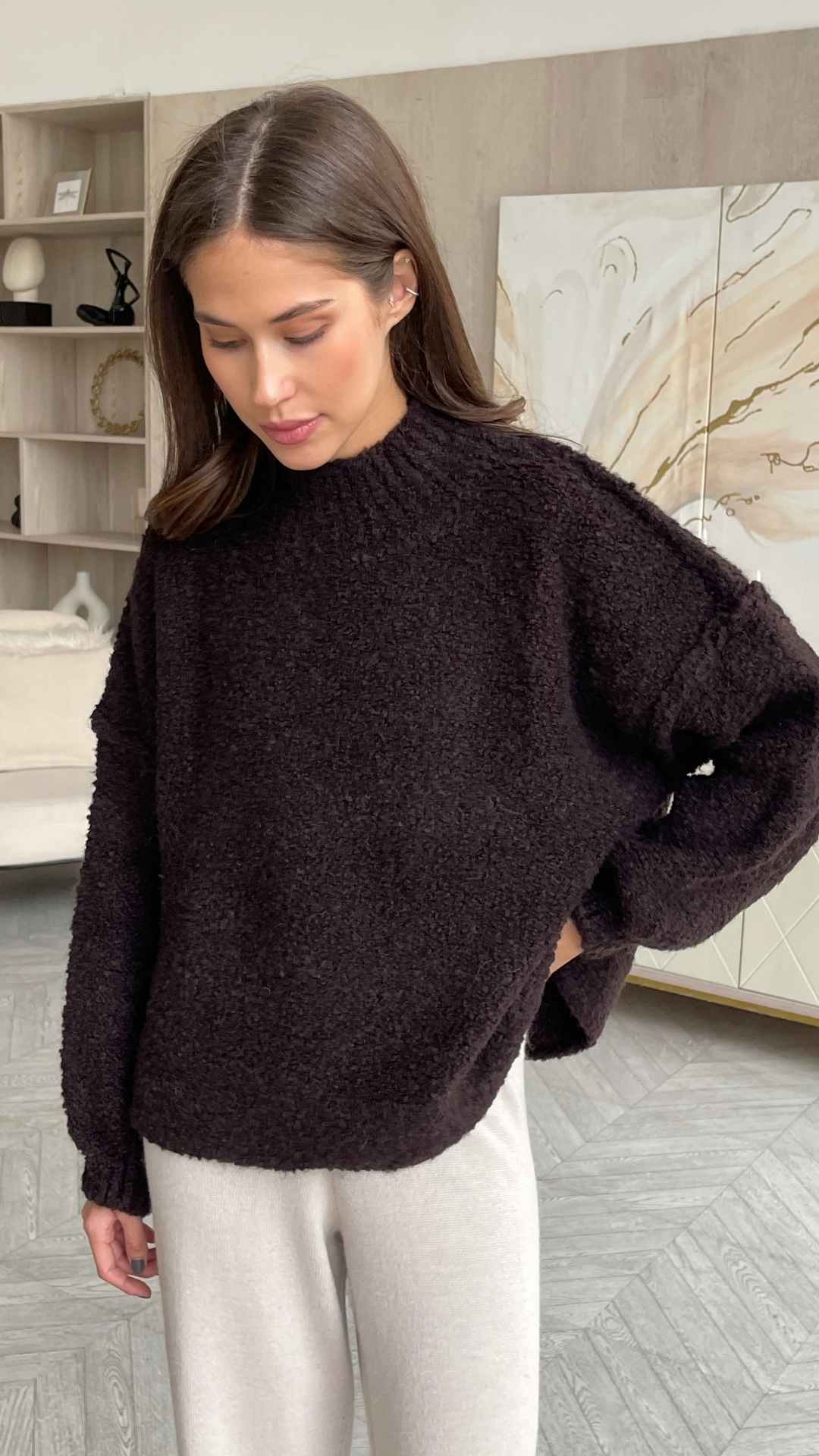 Jessica Sweater - Chocolate