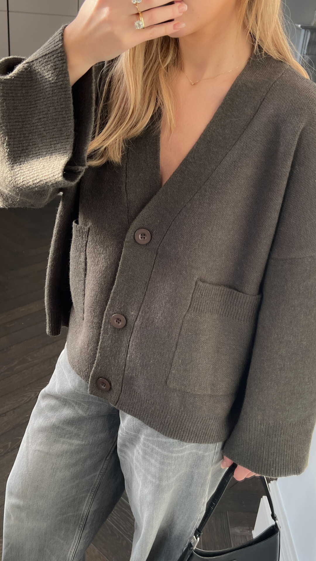 Cassandra Cardigan - Dark Khaki