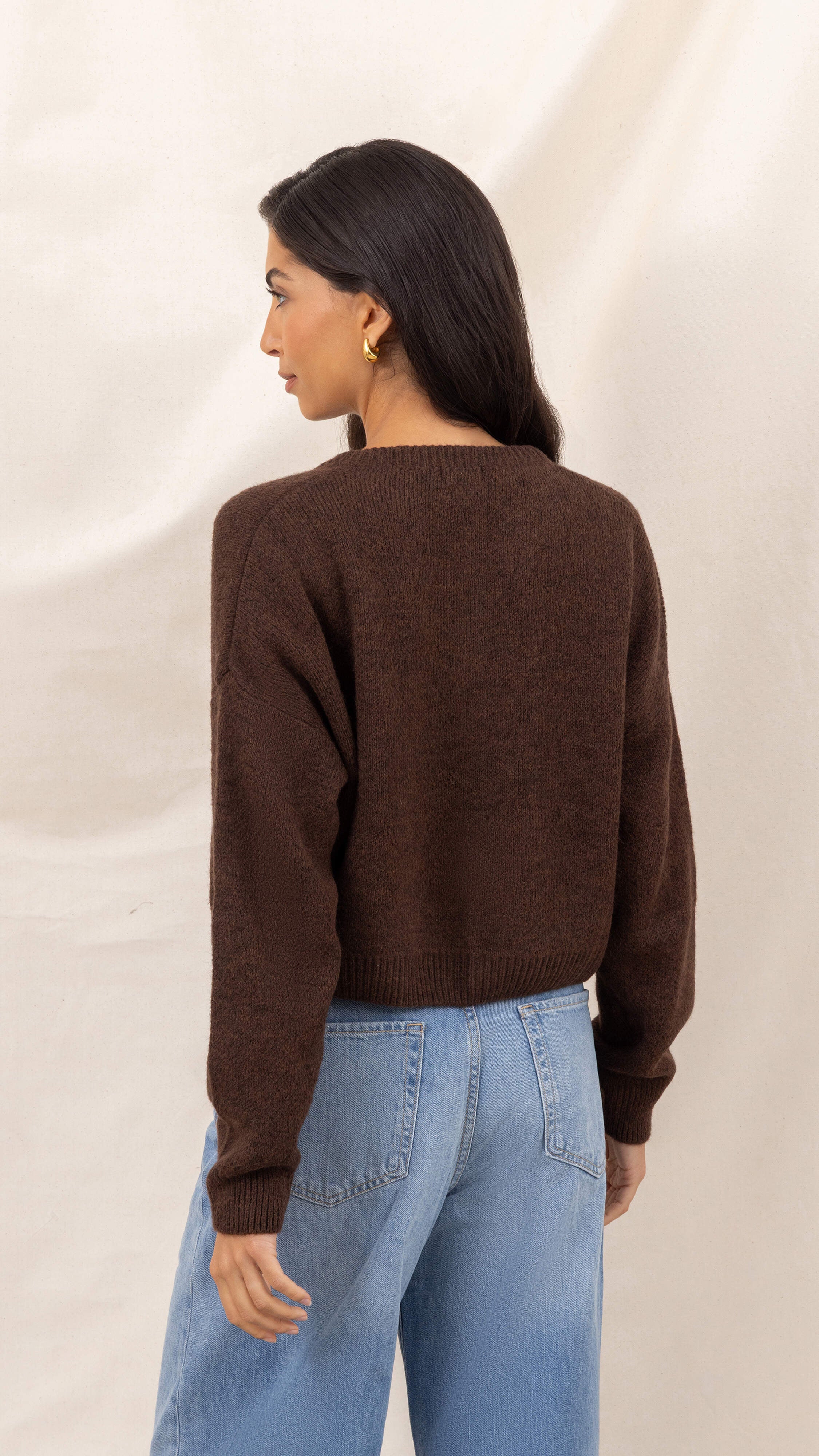 Carla Cardigan - Dark Espresso