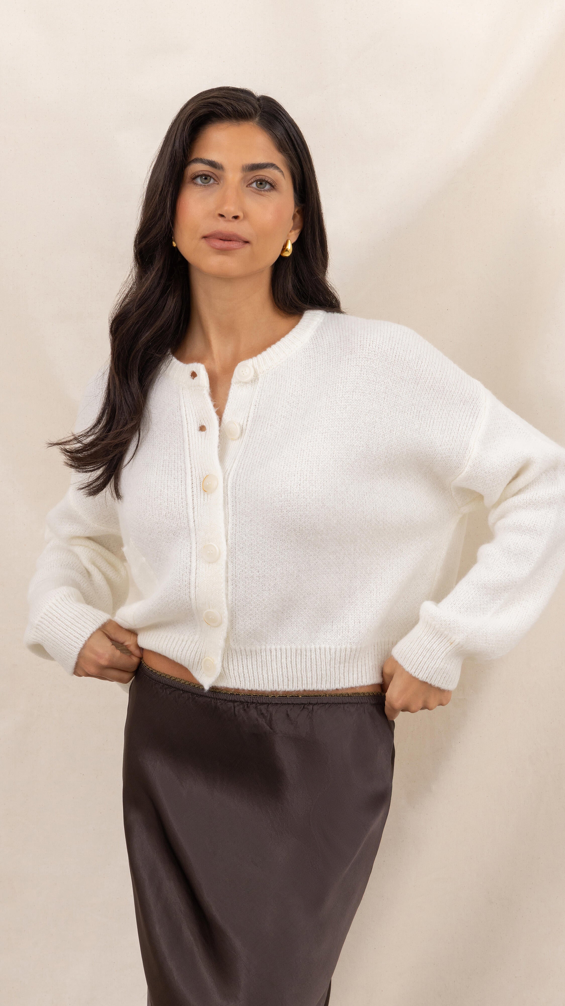 Carla Cardigan - Ivory
