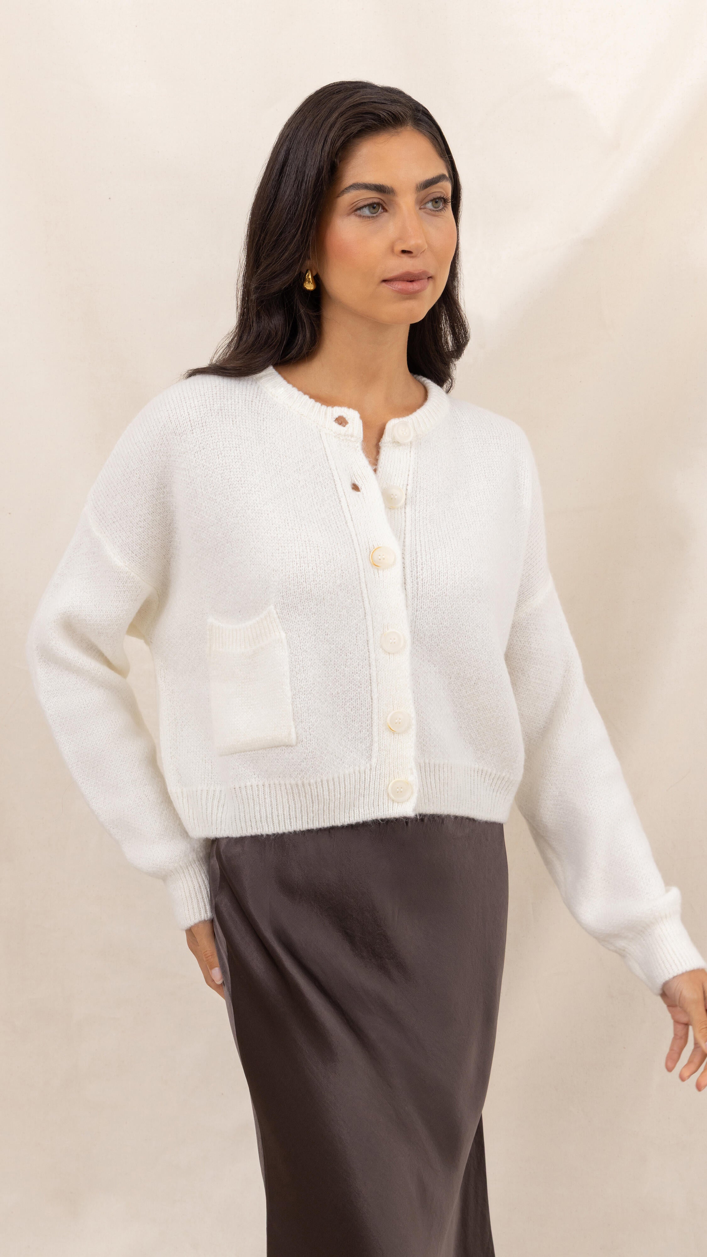 Carla Cardigan - Ivory