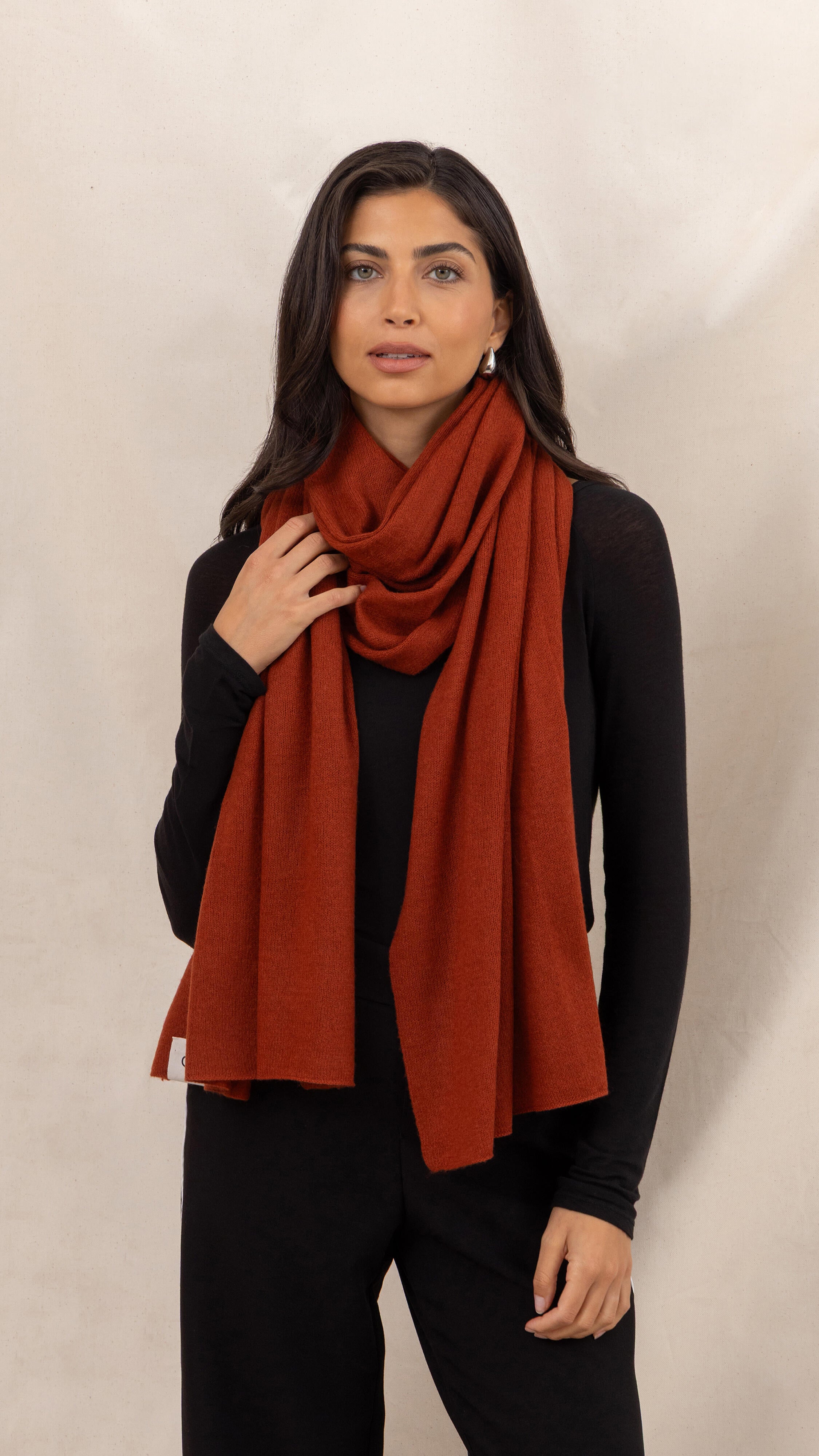 Cashmere Travel Wrap - Terracotta