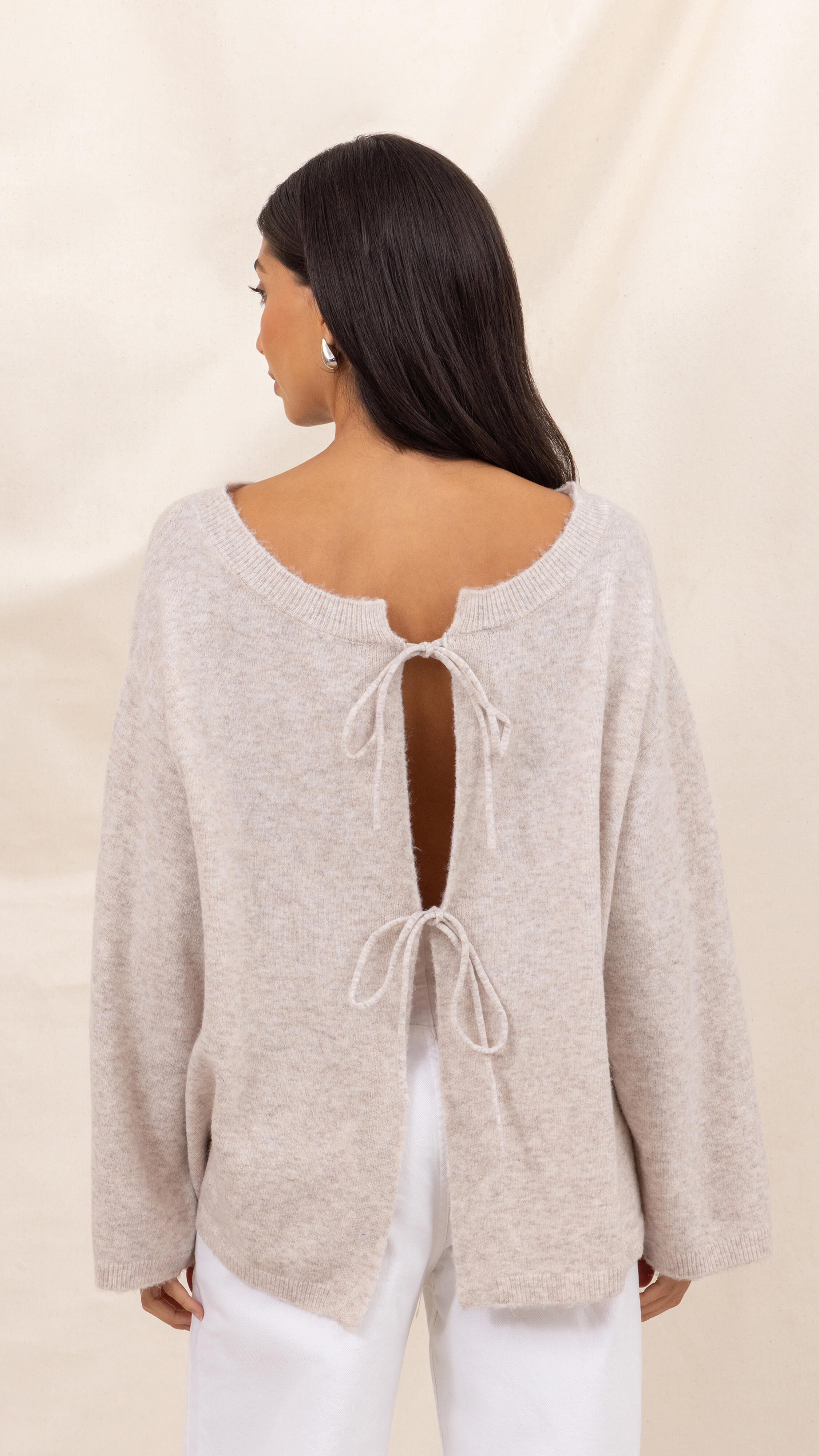 Erin Reversible Sweater - Cloud