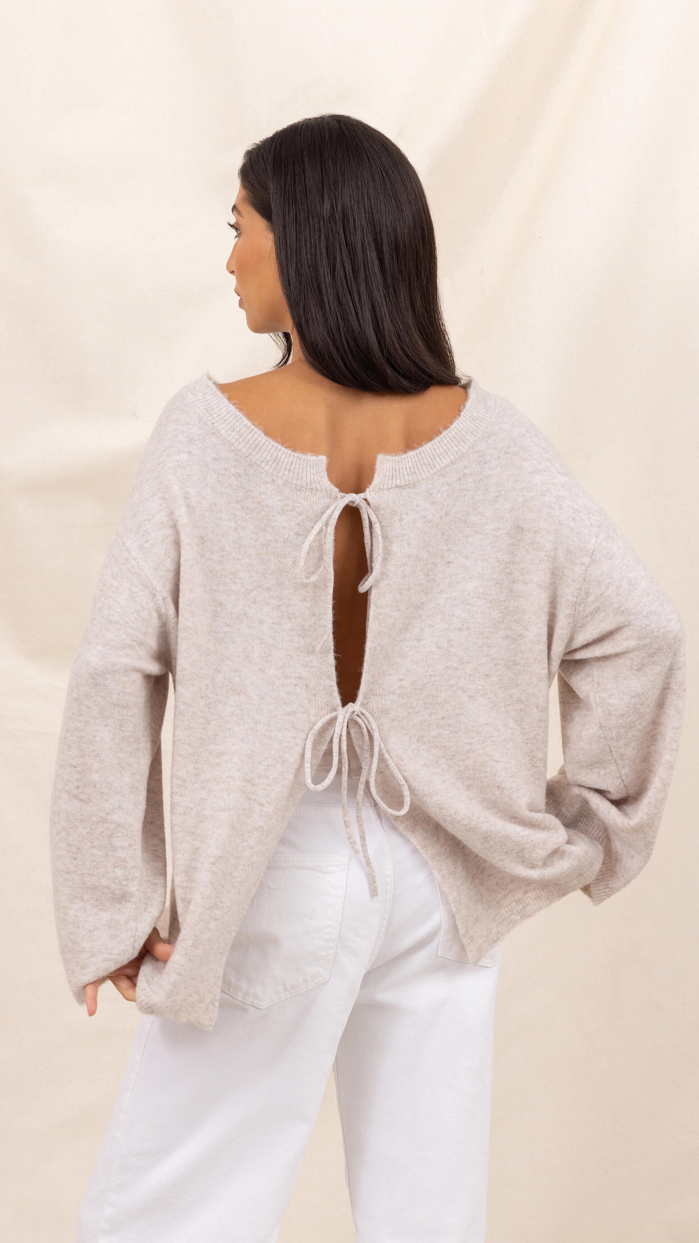 Erin Reversible Sweater - Cloud