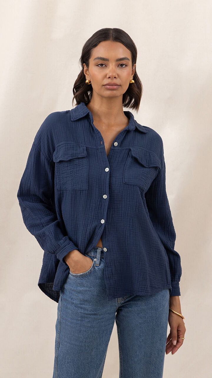 Antoneta Shirt - Deep Navy