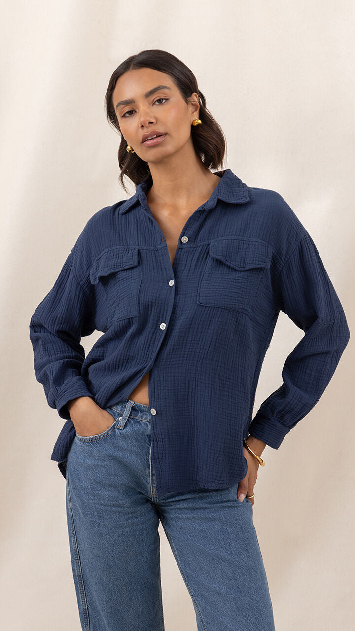 Antoneta Shirt - Deep Navy