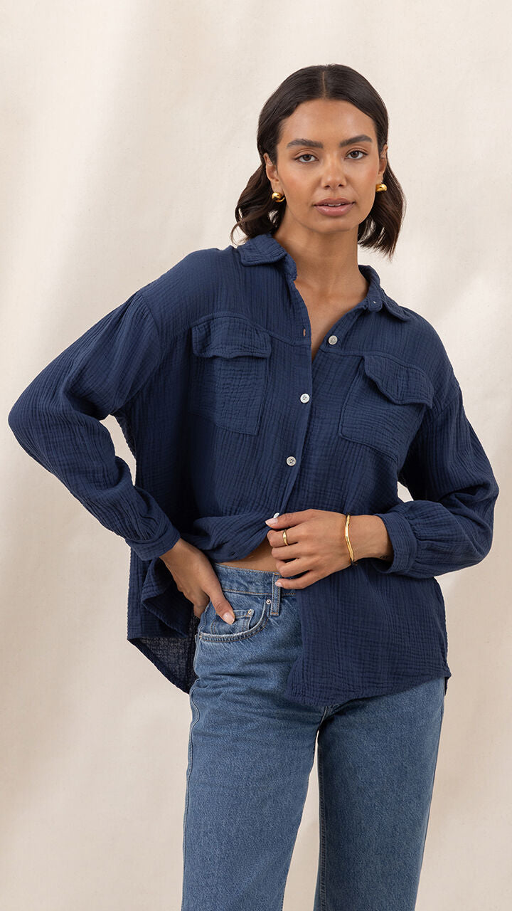 Antoneta Shirt - Deep Navy