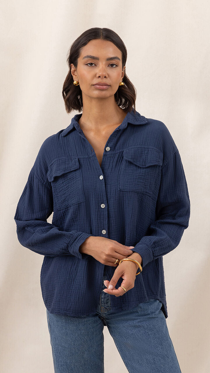 Antoneta Shirt - Deep Navy