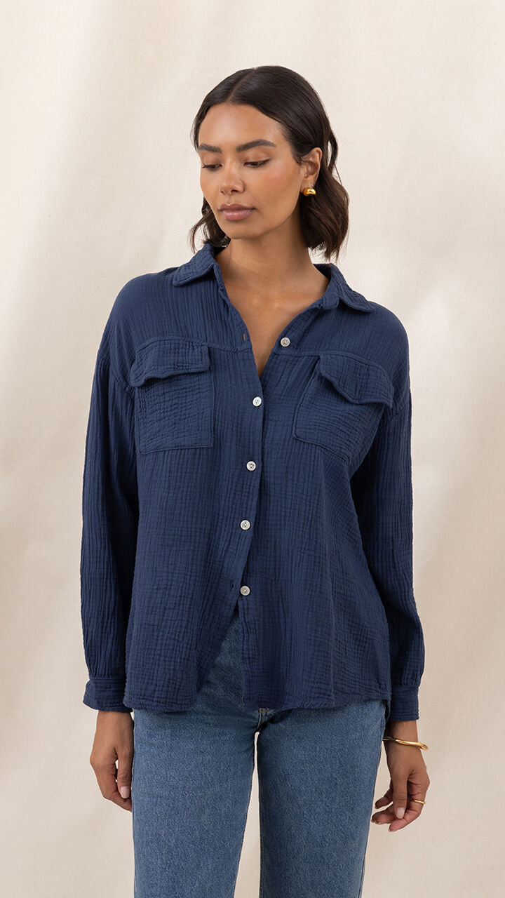 Antoneta Shirt - Deep Navy
