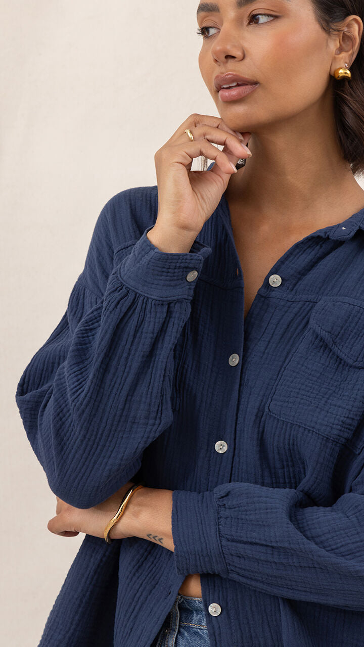 Antoneta Shirt - Deep Navy