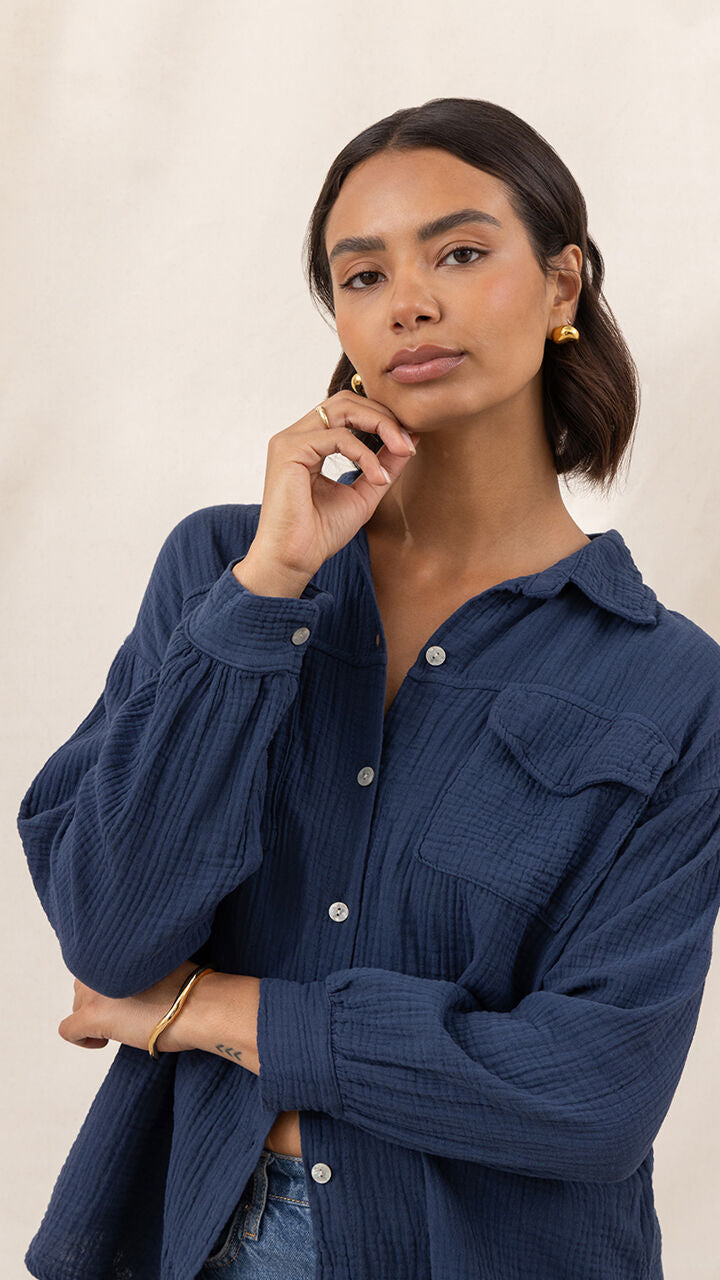 Antoneta Shirt - Deep Navy
