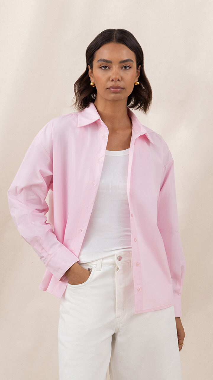Indie Cotton Shirt - Pink